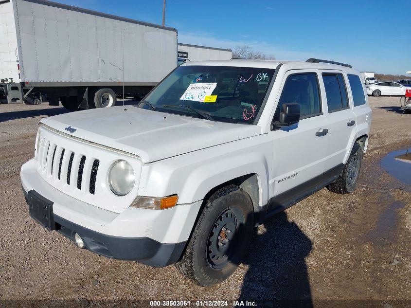 2014 Jeep Patriot Sport VIN: 1C4NJPBBXED726507 Lot: 38503061