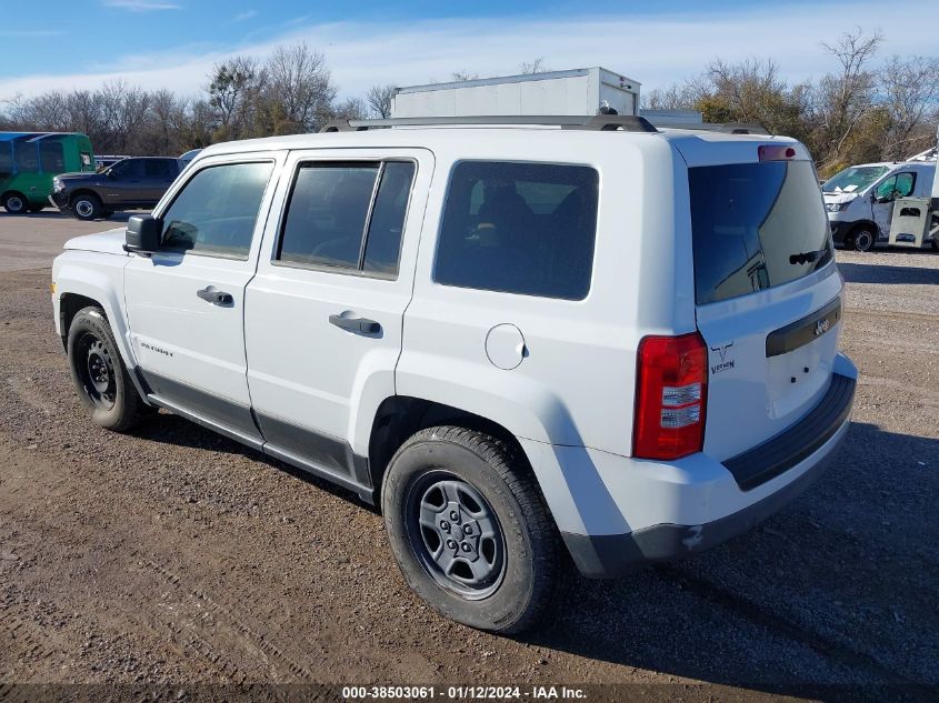 2014 Jeep Patriot Sport VIN: 1C4NJPBBXED726507 Lot: 38503061