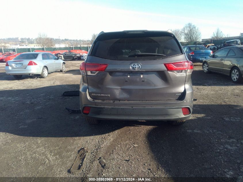 5TDBZRFH4KS740778 2019 Toyota Highlander Le