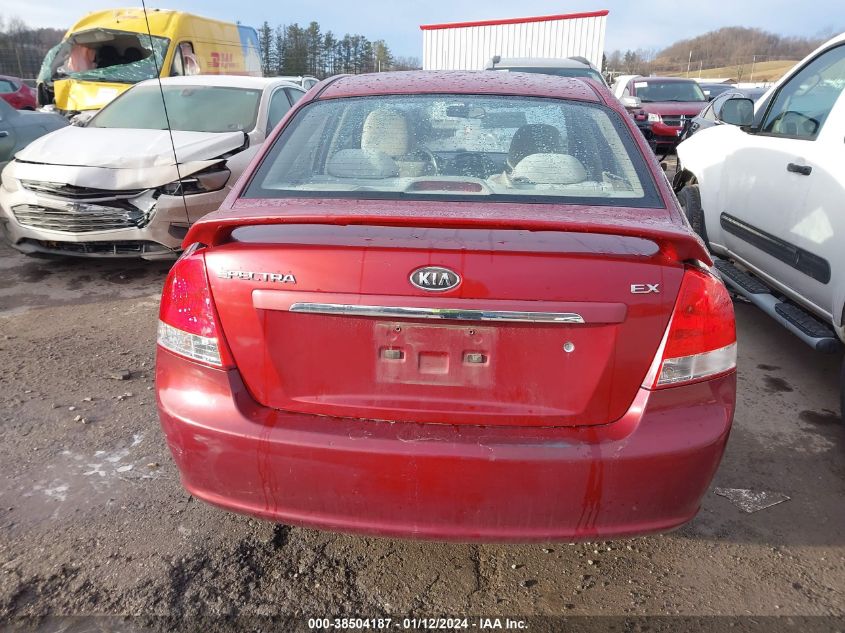 KNAFE222595599383 2009 Kia Spectra Ex