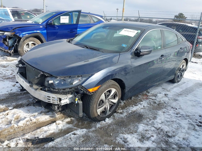 2020 HONDA CIVIC LX VIN: 19XFC2F68LE027418