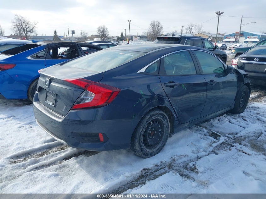2020 HONDA CIVIC LX VIN: 19XFC2F68LE027418