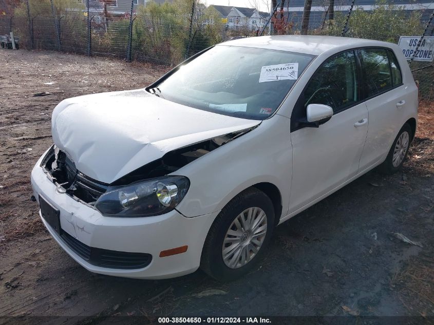 2012 Volkswagen Golf 2.5L 4-Door VIN: WVWDB7AJ4CW150285 Lot: 38504650