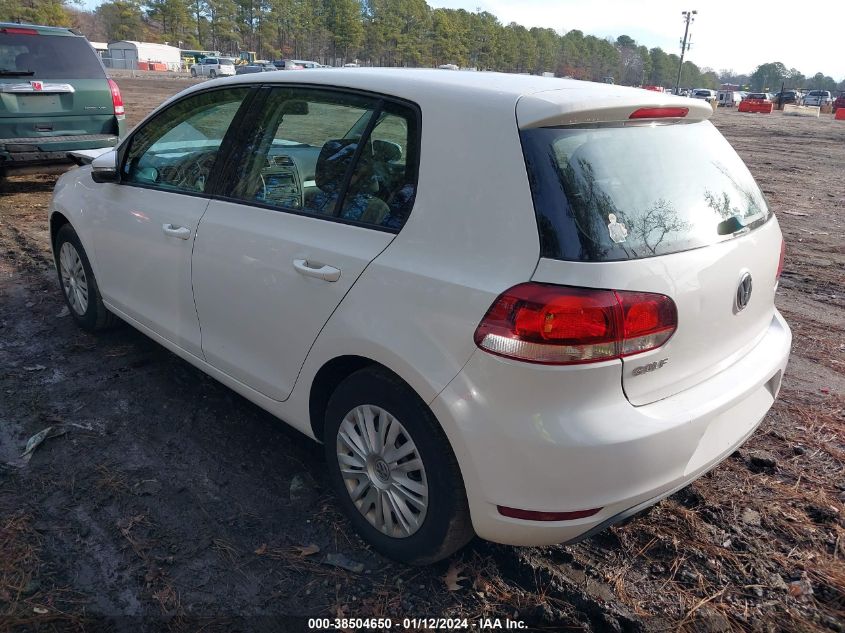 2012 Volkswagen Golf 2.5L 4-Door VIN: WVWDB7AJ4CW150285 Lot: 38504650