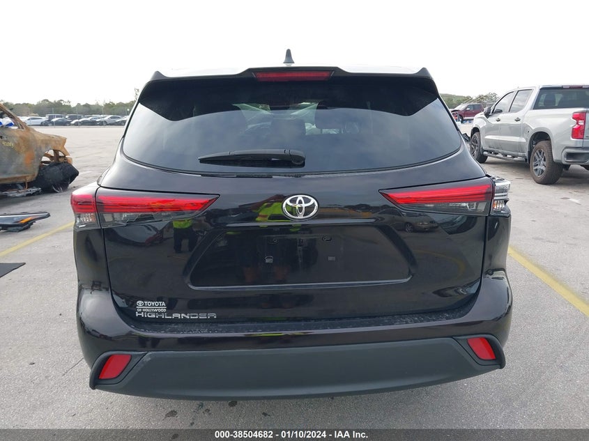 2022 TOYOTA HIGHLANDER VIN: 5TDCZRAHXNS108948