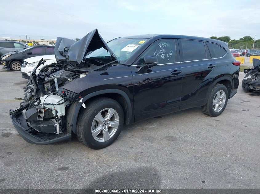 2022 TOYOTA HIGHLANDER VIN: 5TDCZRAHXNS108948