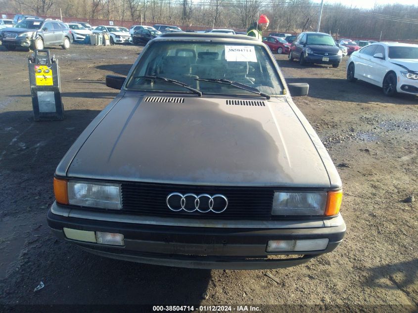 1986 Audi 4000 S Custom VIN: WAUFB0811GA037397 Lot: 38504714