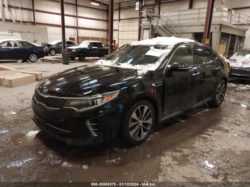 2016 Kia Optima Sxl Turbo VIN: 5XXGV4L23GG048976 Lot: 38505375