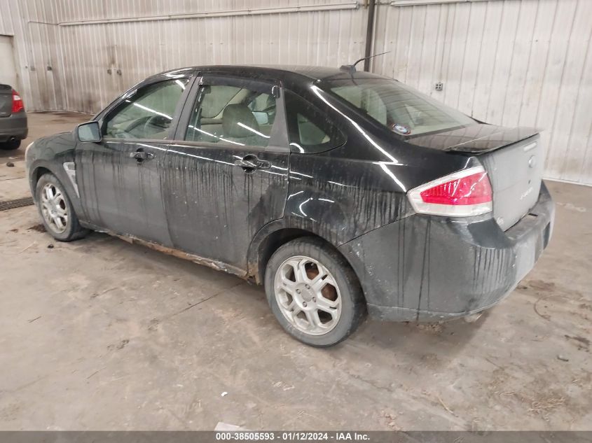 2008 Ford Focus Se/Ses VIN: 1FAHP35N58W144677 Lot: 38505593