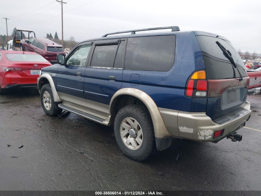 2001 Mitsubishi Montero Sport Xls VIN: JA4MT31H41P005347 Lot: 38506014