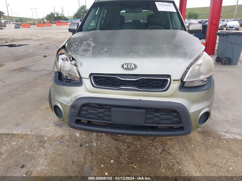 2012 Kia Soul + VIN: KNDJT2A64C7433276 Lot: 38506102