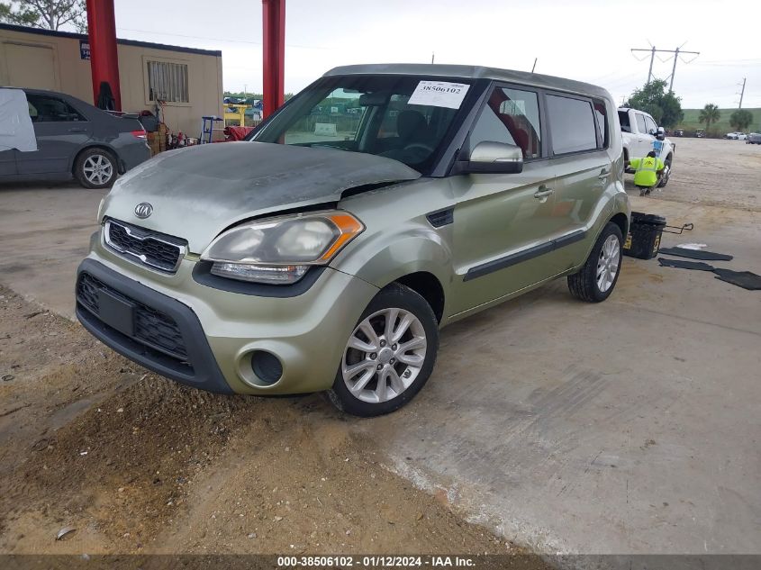 2012 Kia Soul + VIN: KNDJT2A64C7433276 Lot: 38506102