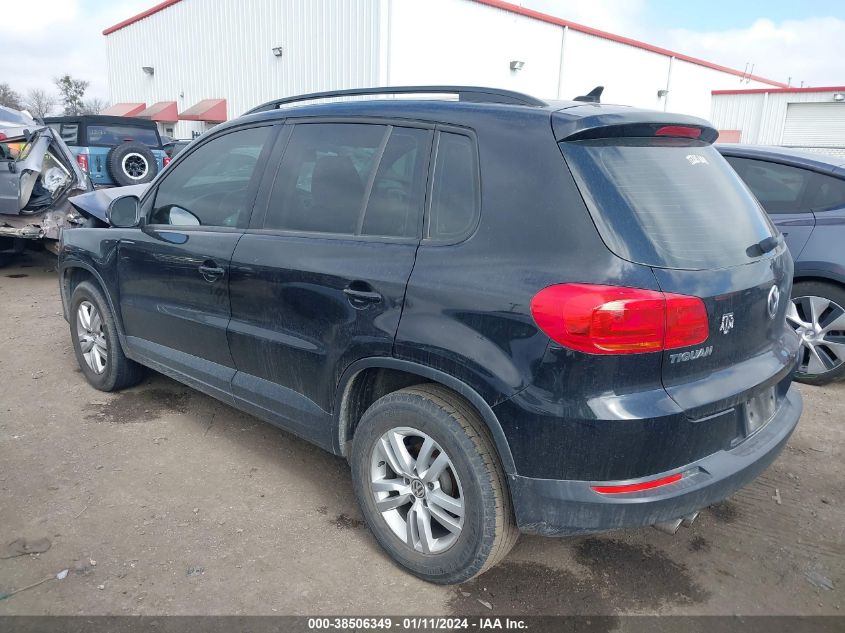 2017 Volkswagen Tiguan 2.0T S VIN: WVGAV7AX2HW508579 Lot: 38506349