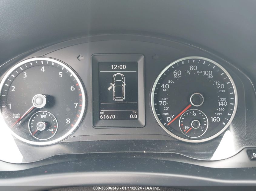 2017 Volkswagen Tiguan 2.0T S VIN: WVGAV7AX2HW508579 Lot: 38506349