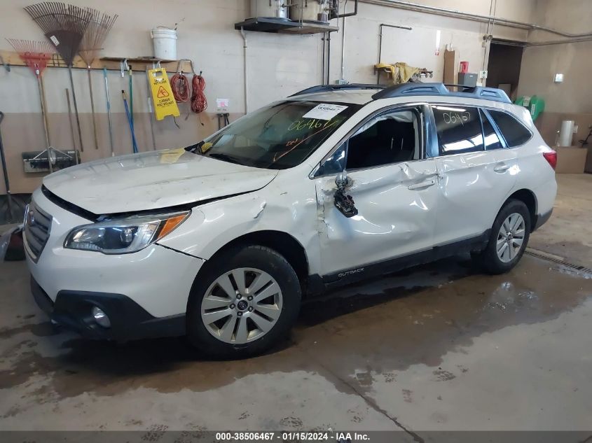 2015 Subaru Outback 2.5I Premium VIN: 4S4BSBCC2F3212566 Lot: 38506467