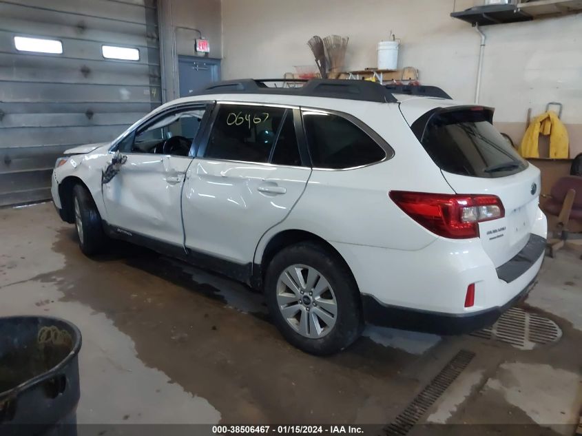 2015 Subaru Outback 2.5I Premium VIN: 4S4BSBCC2F3212566 Lot: 38506467