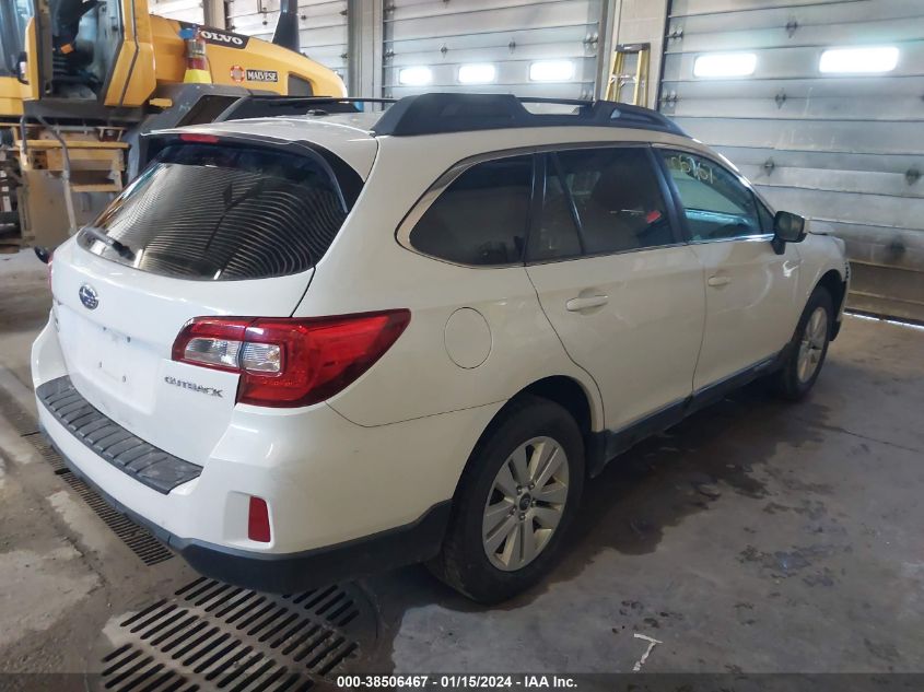 2015 Subaru Outback 2.5I Premium VIN: 4S4BSBCC2F3212566 Lot: 38506467