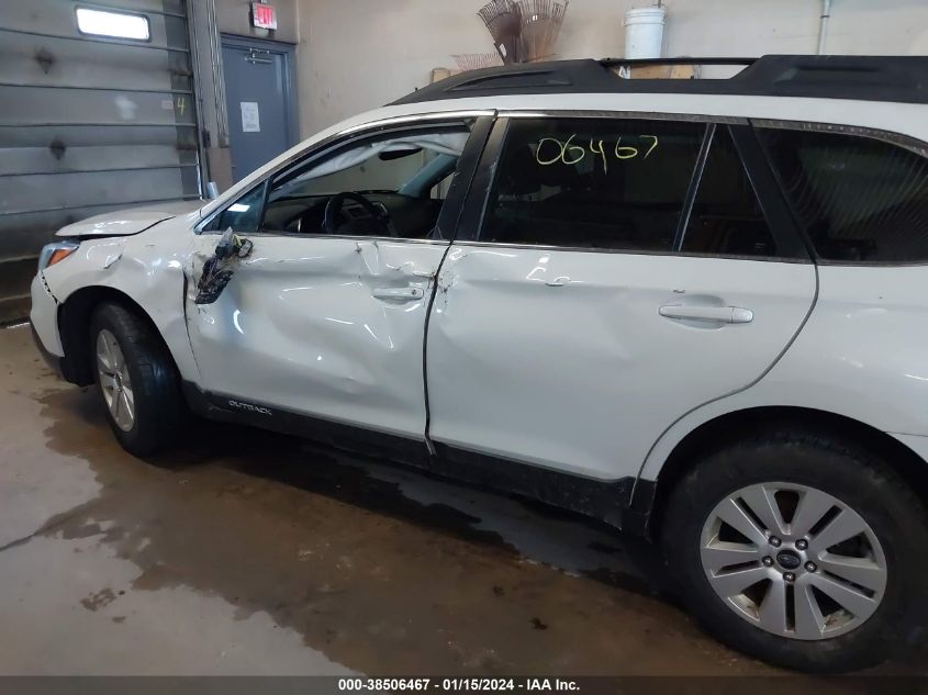 2015 Subaru Outback 2.5I Premium VIN: 4S4BSBCC2F3212566 Lot: 38506467