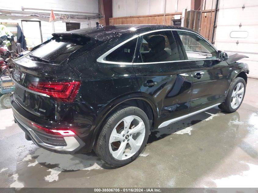 2023 Audi Q5 Sportback Premium Plus 45 Tfsi S Line Quattro S Tronic VIN: WA15AAFY9P2068988 Lot: 38506705