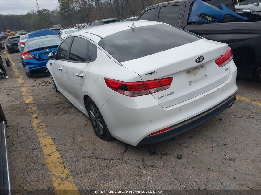 2018 Kia Optima Lx Turbo VIN: 5XXGT4L18JG202621 Lot: 38506760