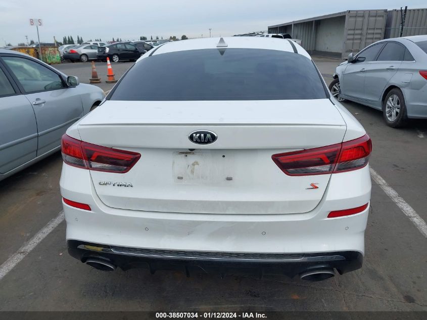 5XXGT4L36KG327684 2019 Kia Optima S