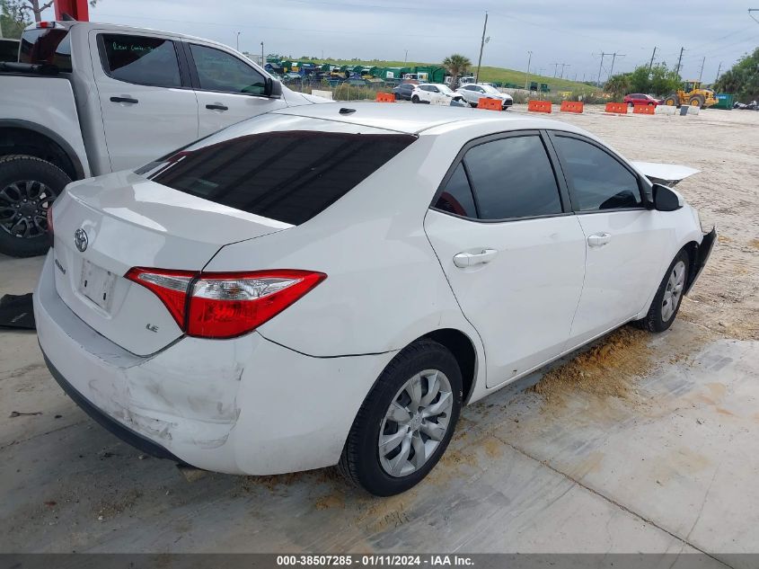 2T1BURHEXGC507439 2016 Toyota Corolla Le