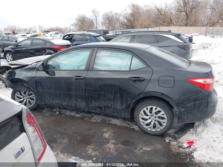 2019 Toyota Corolla Le VIN: 2T1BURHE5KC227680 Lot: 38508245