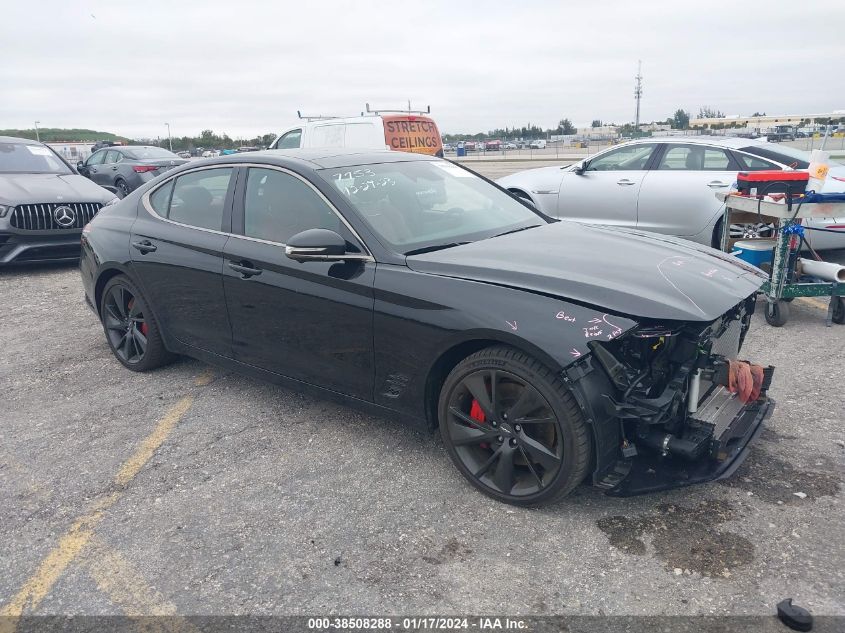 KMTG54TE9PU127753 2023 Genesis G70 3.3T Rwd