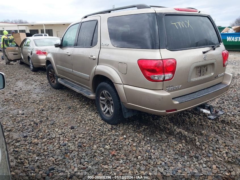 2005 Toyota Sequoia Limited V8 VIN: 5TDBT48A75S249081 Lot: 39742272