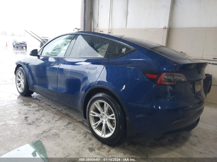 2021 Tesla Model Y Long Range Dual Motor All-Wheel Drive VIN: 5YJYGAEE9MF255441 Lot: 38508451