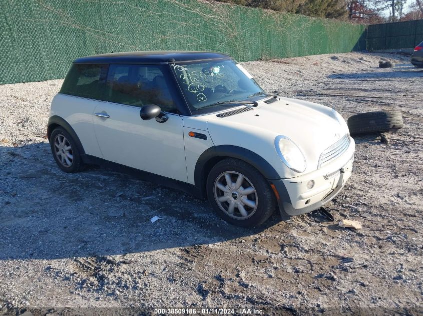 2004 Mini Cooper VIN: WMWRC33414TJ60856 Lot: 38509186