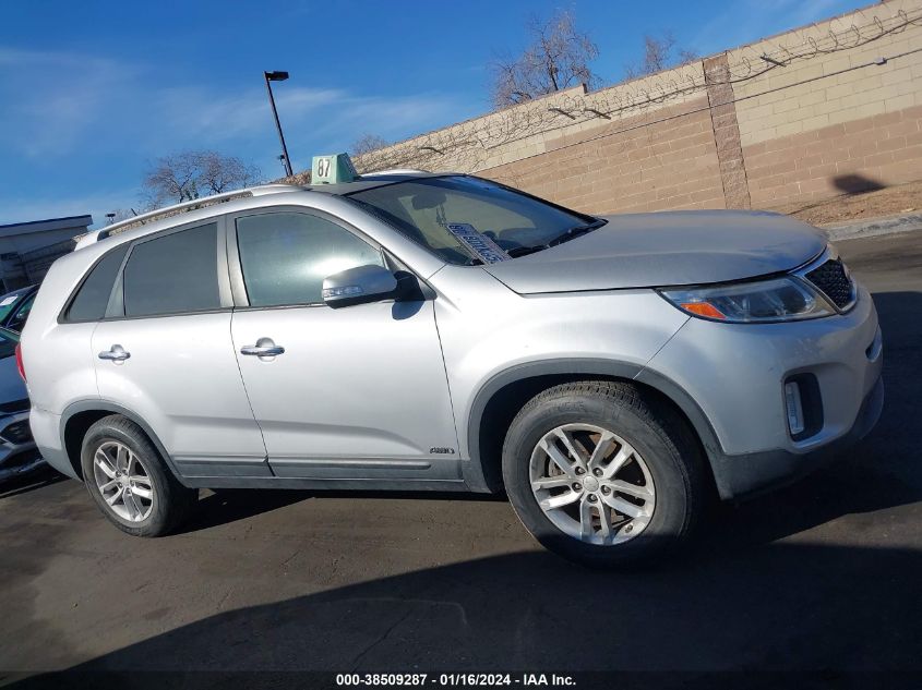 2014 Kia Sorento Lx VIN: 5XYKTCA67EG465039 Lot: 38509287