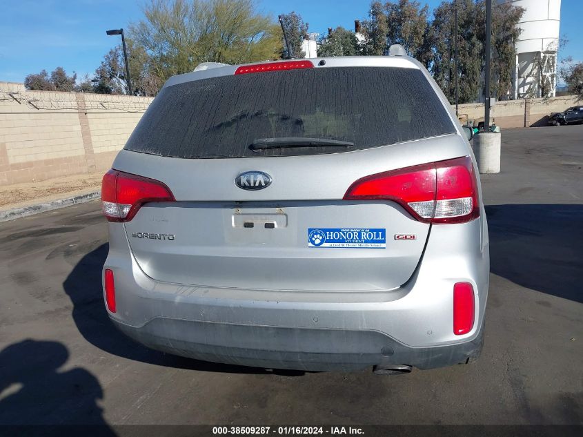 2014 Kia Sorento Lx VIN: 5XYKTCA67EG465039 Lot: 38509287