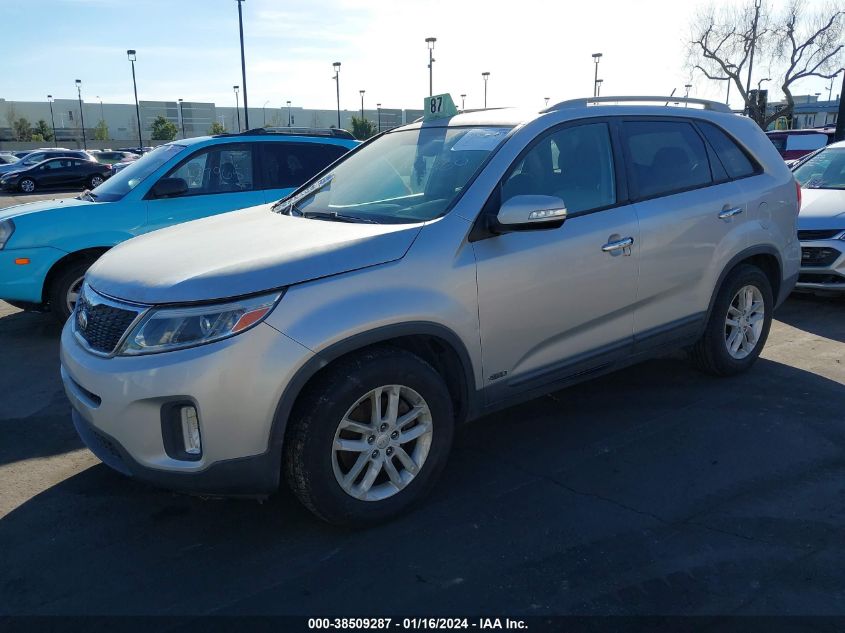 2014 Kia Sorento Lx VIN: 5XYKTCA67EG465039 Lot: 38509287