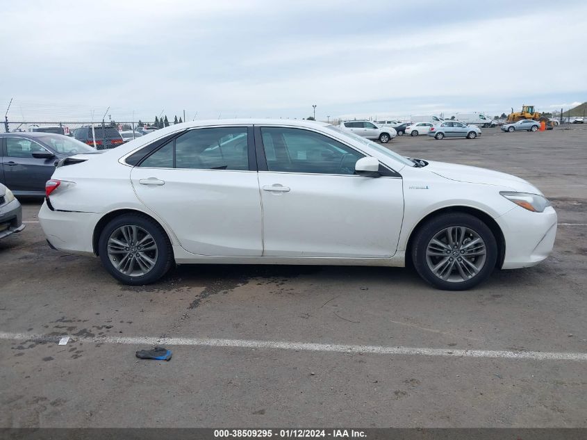 2016 Toyota Camry Hybrid Se VIN: 4T1BD1FK0GU181076 Lot: 40882548