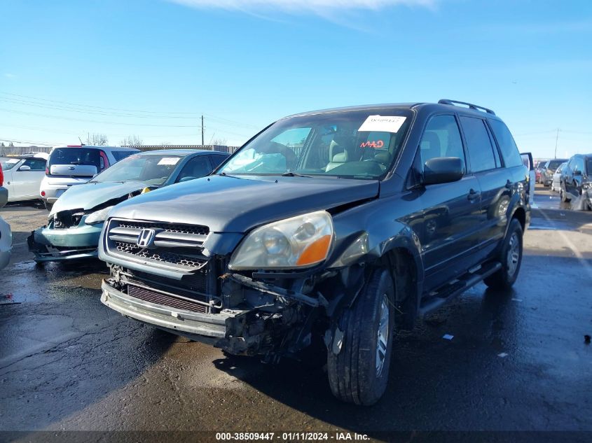 2004 Honda Pilot Ex-L VIN: 2HKYF18684H572636 Lot: 38509447