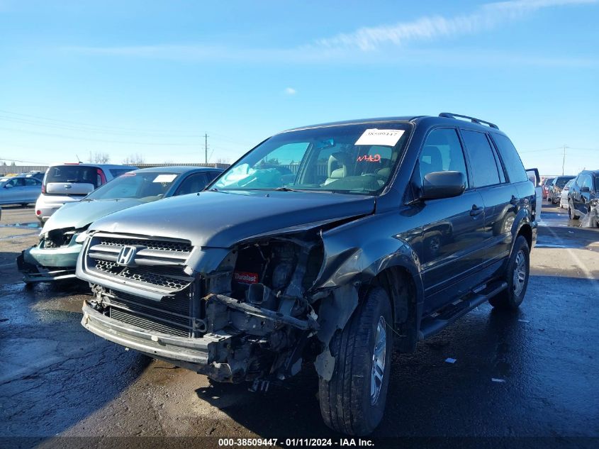 2004 Honda Pilot Ex-L VIN: 2HKYF18684H572636 Lot: 38509447