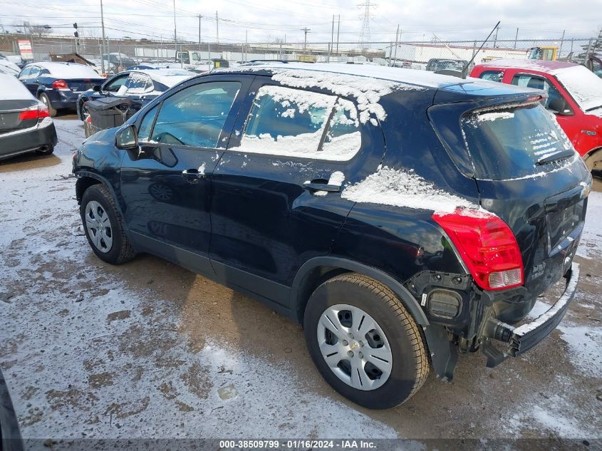 2017 Chevrolet Trax Ls VIN: 3GNCJKSB9HL270290 Lot: 38509799