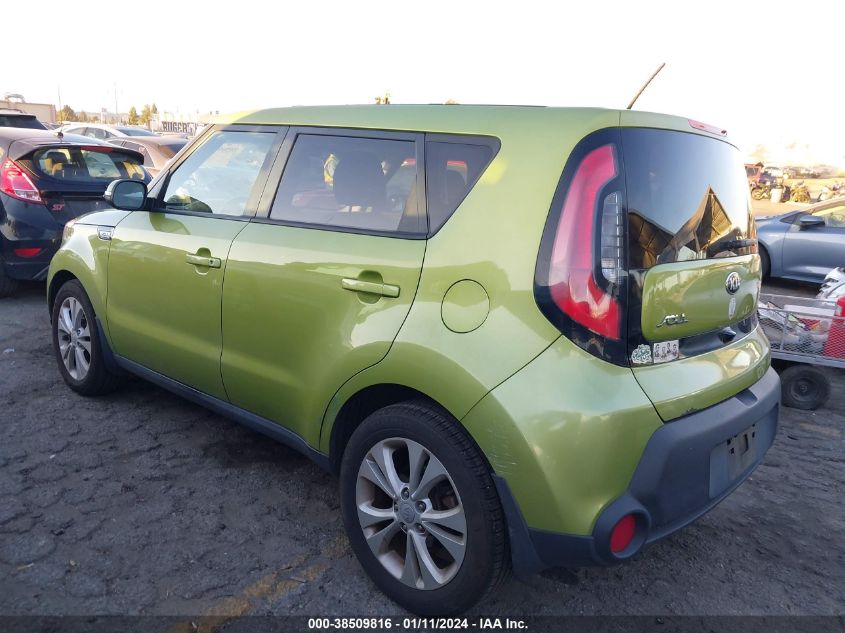 2014 Kia Soul + VIN: KNDJP3A50E7708968 Lot: 38509816