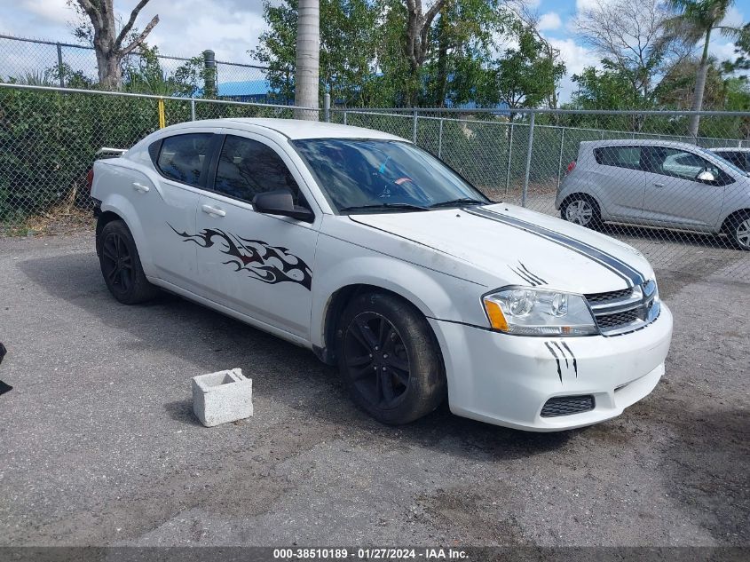 2013 Dodge Avenger Se VIN: 1C3CDZAG1DN521310 Lot: 38510189