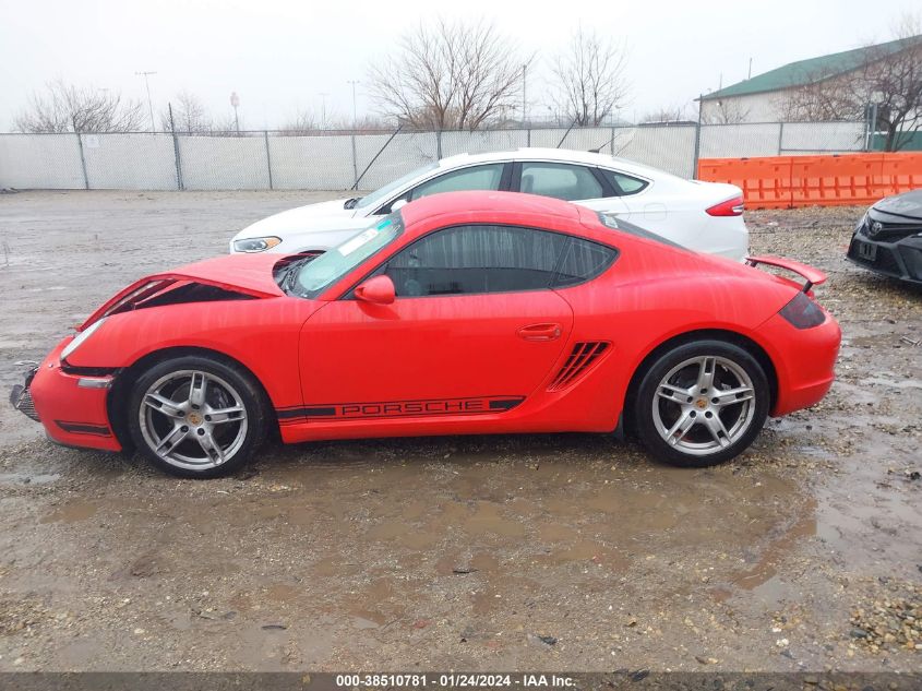 2008 Porsche Cayman VIN: WP0AA29878U760162 Lot: 38510781