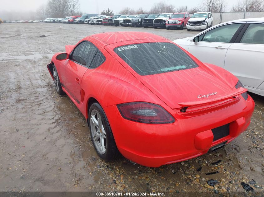 2008 Porsche Cayman VIN: WP0AA29878U760162 Lot: 38510781