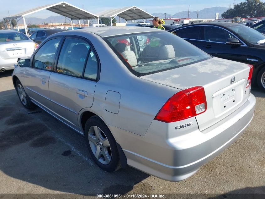 JHMES26735S001105 2005 Honda Civic Ex