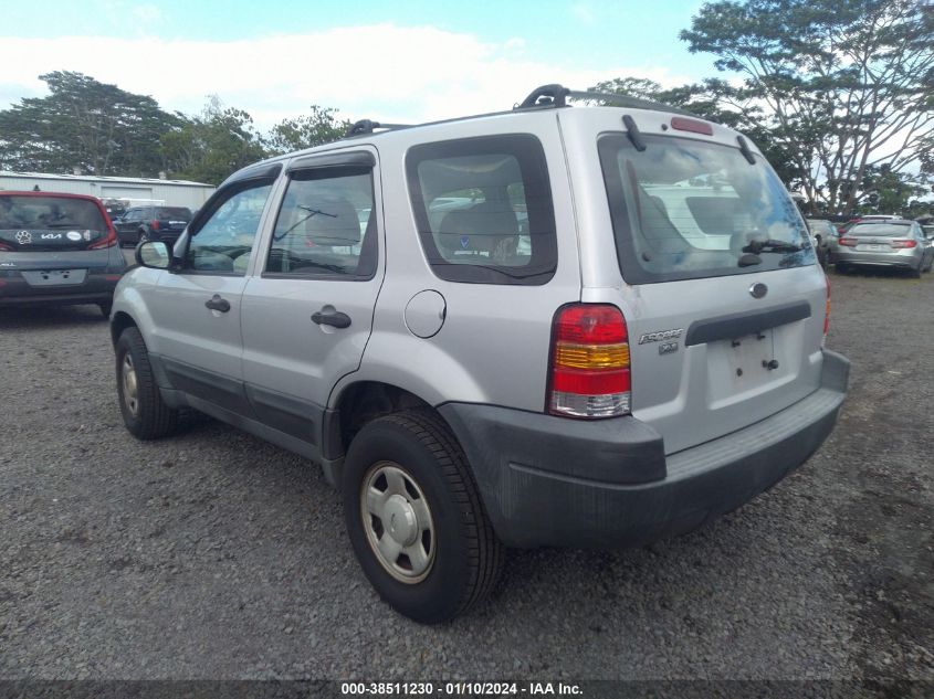 2003 Ford Escape Xls VIN: 1FMYU02143KB10261 Lot: 38511230