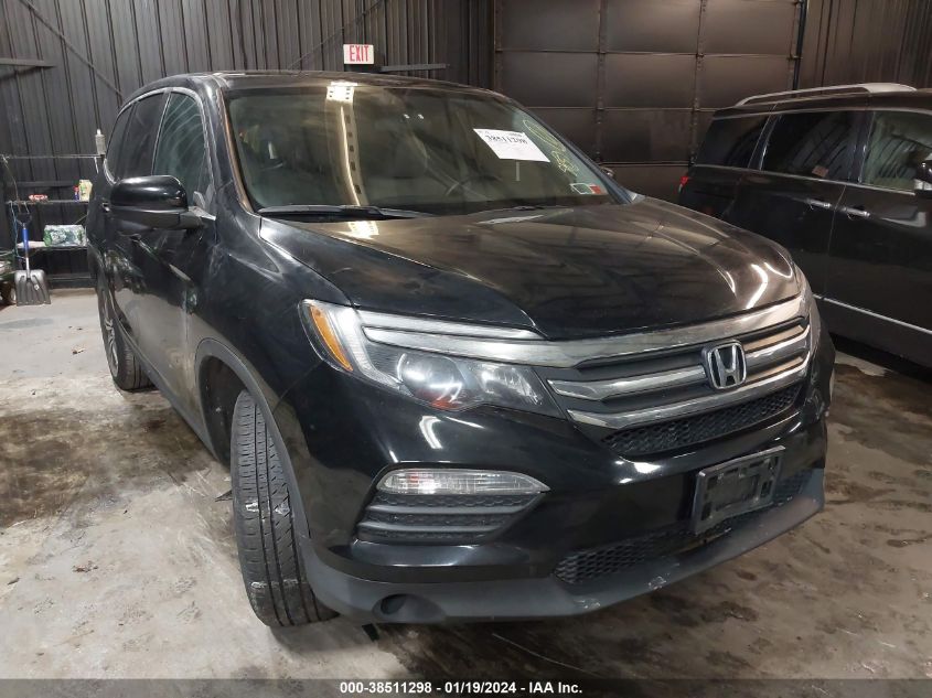 2016 Honda Pilot Ex VIN: 5FNYF6H31GB096204 Lot: 38511298