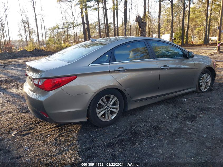 2014 Hyundai Sonata Gls VIN: 5NPEB4AC3EH864289 Lot: 38511752