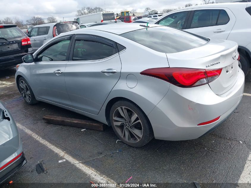 2015 Hyundai Elantra Limited VIN: 5NPDH4AE3FH629937 Lot: 38511827