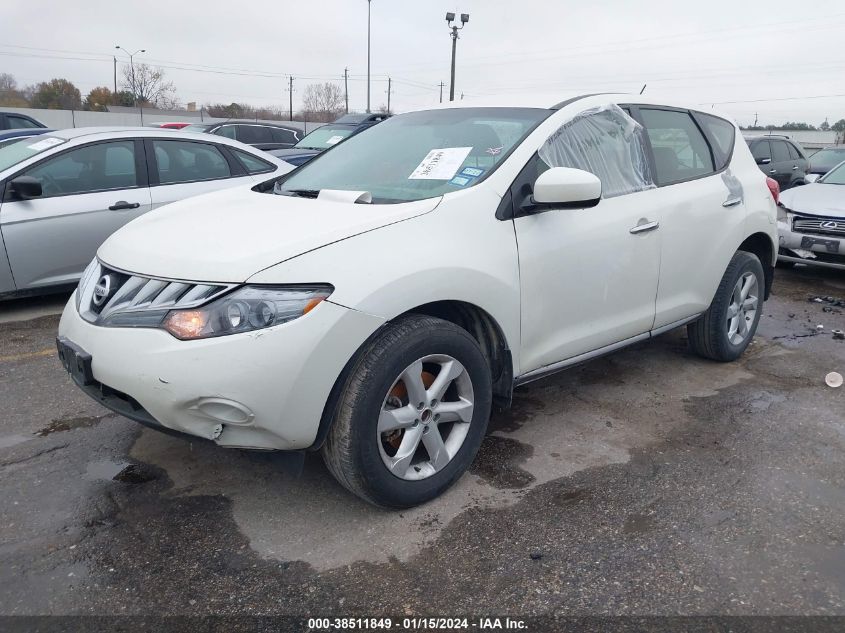 2009 Nissan Murano S VIN: JN8AZ18U09W028175 Lot: 38511849