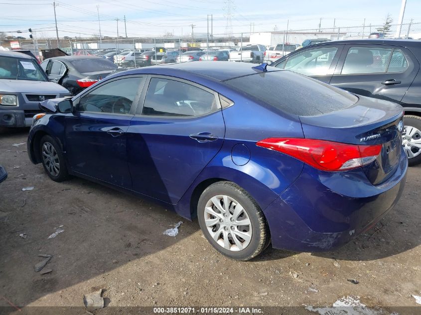 2012 Hyundai Elantra Gls VIN: 5NPDH4AE1CH091461 Lot: 38512071