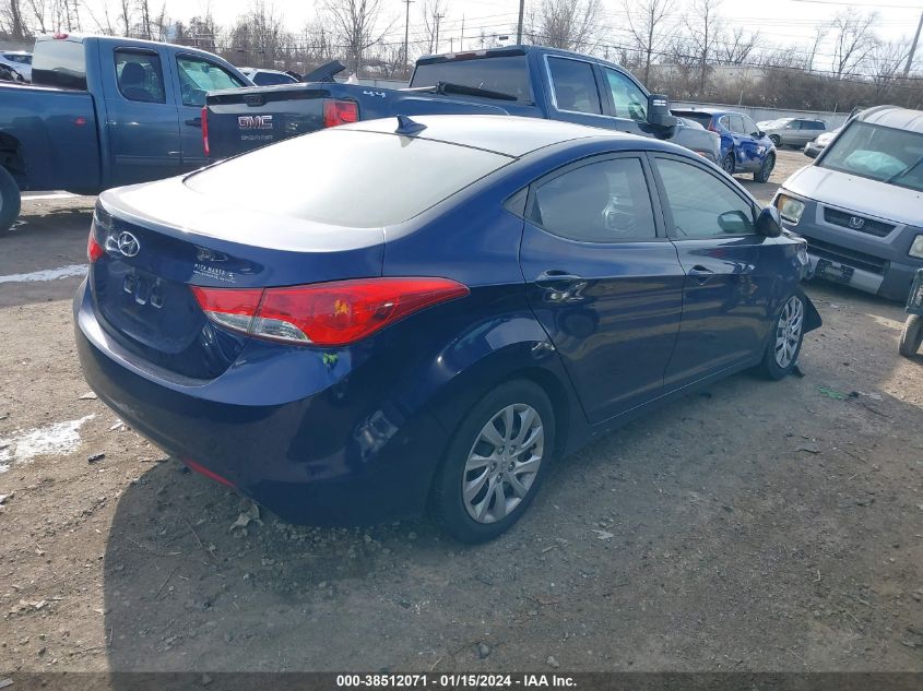 2012 Hyundai Elantra Gls VIN: 5NPDH4AE1CH091461 Lot: 38512071